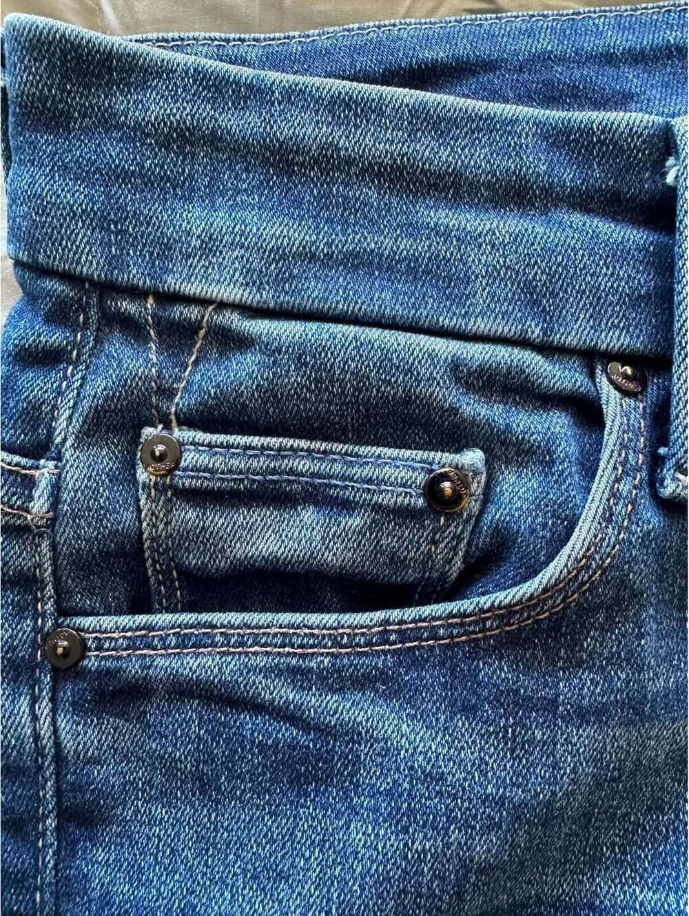 Mother High Waisted Looker Ankle Fray Jeans Size: 27 - Picture 5 of 6
